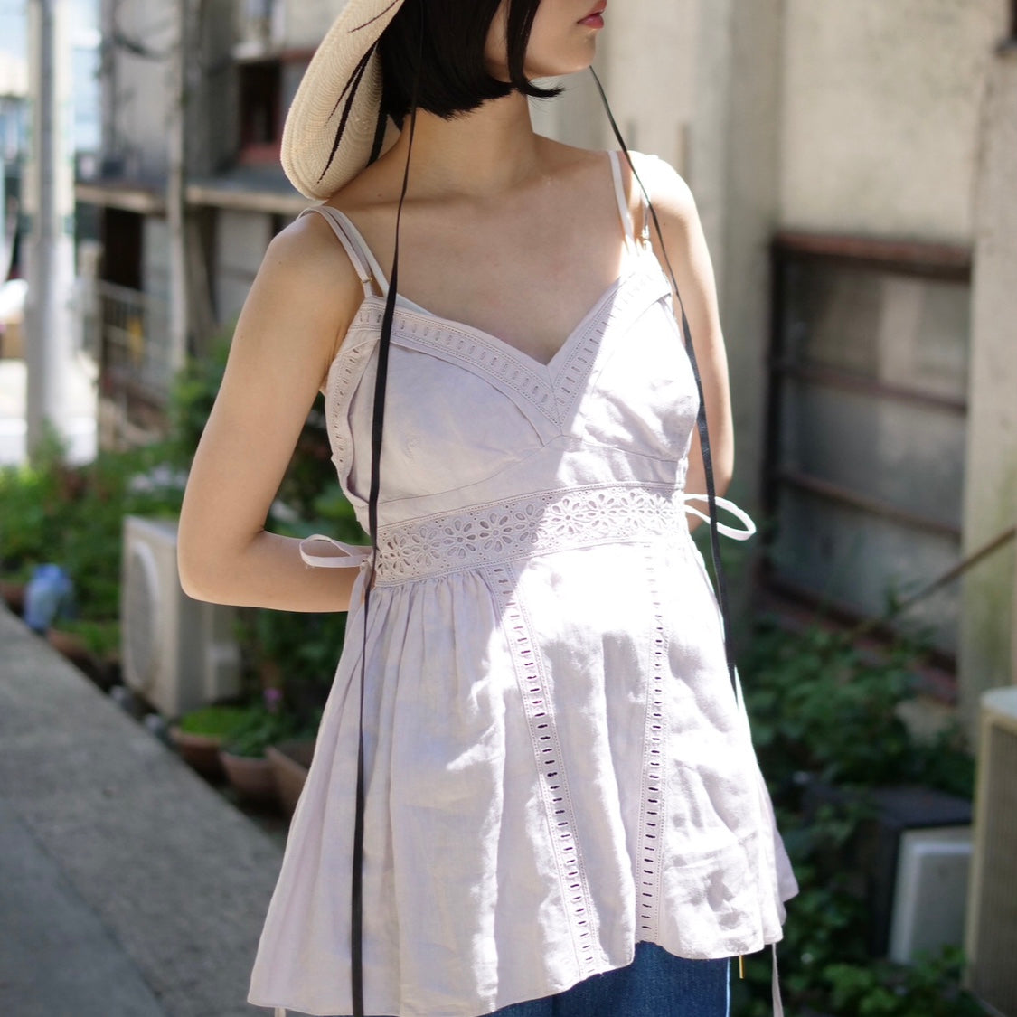 OLD&VINTAGE] BALENCIAGA カットワーク刺繍キャミ – dim at noon