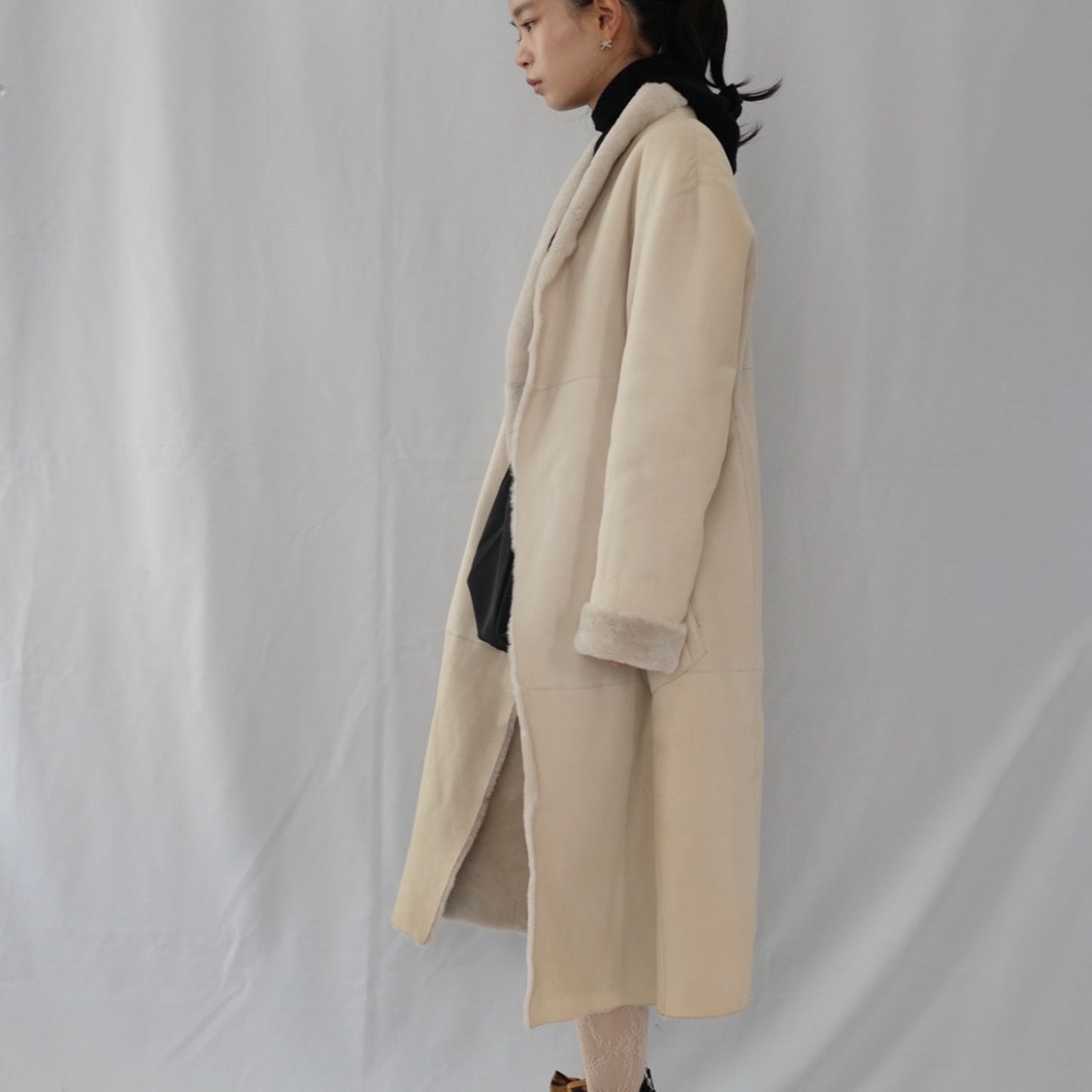 OLD&VINTAGE] FURLING by GIANNI ムートンコート – dim at noon