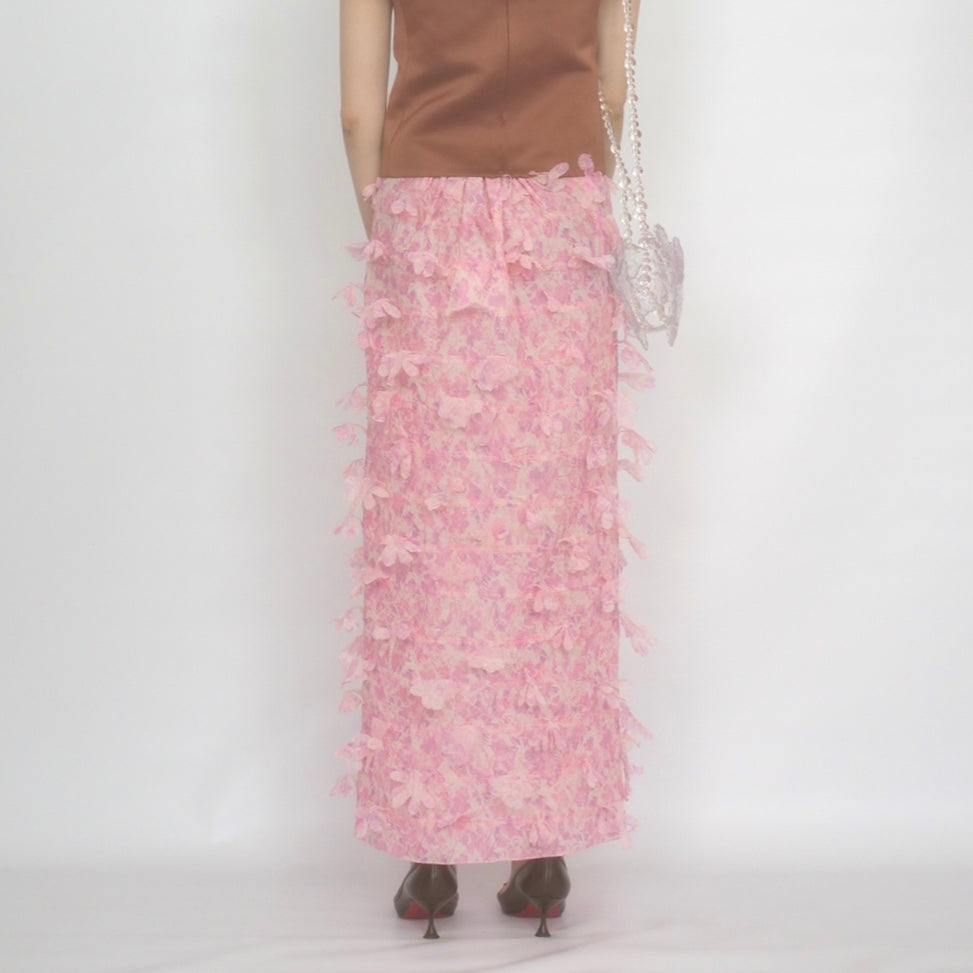 スカート SUSAN FANG JERSEY FLOWER SKIRT SUSAN FANG JERSEY FLOWER SKIRT