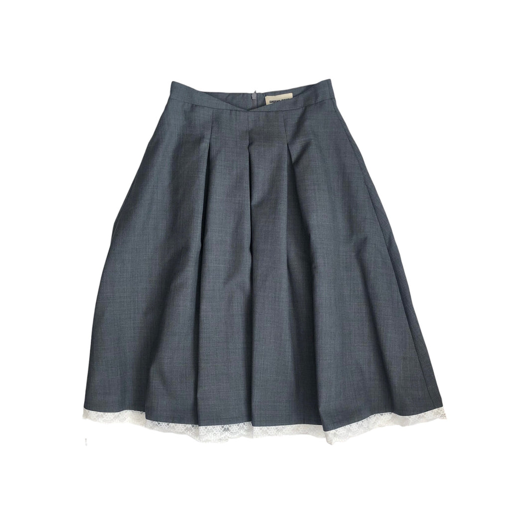 SHUSHU/TONG  low waist A-shape skirt
