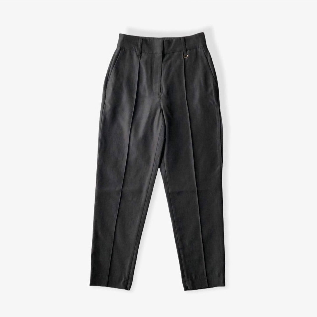 大人気新品をすべて / TROUSERS SLIM HIGH-RISE SALE】LEINWANDE BLACK noon at dim – パンツ