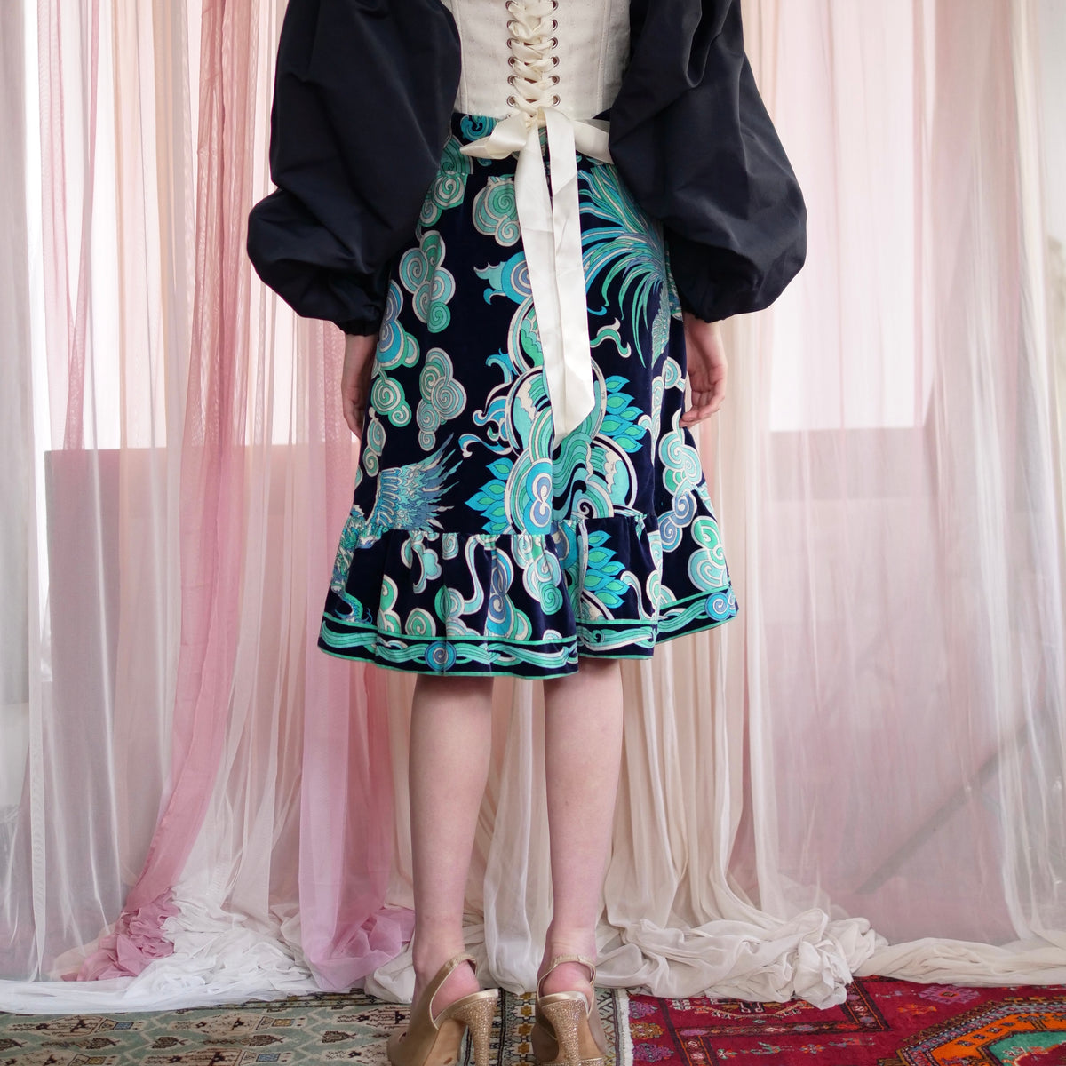 OLD&VINTAGE] EMILIO PUCCI ベロアスカート – dim at noon