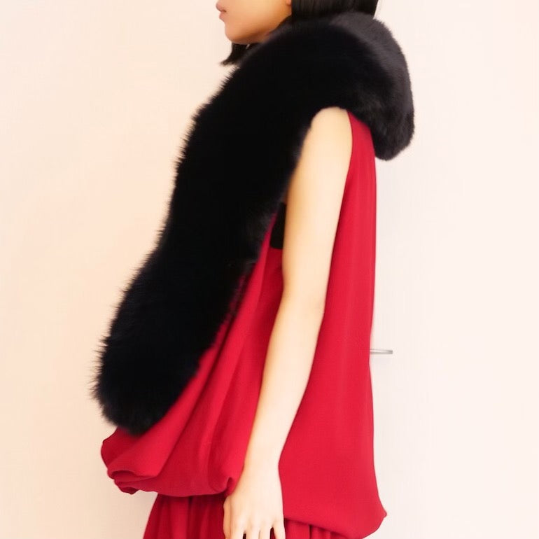 SALE][OLD&VINTAGE] CELINE FOXファーSTOLE PHOEBE PHILO – dim at noon