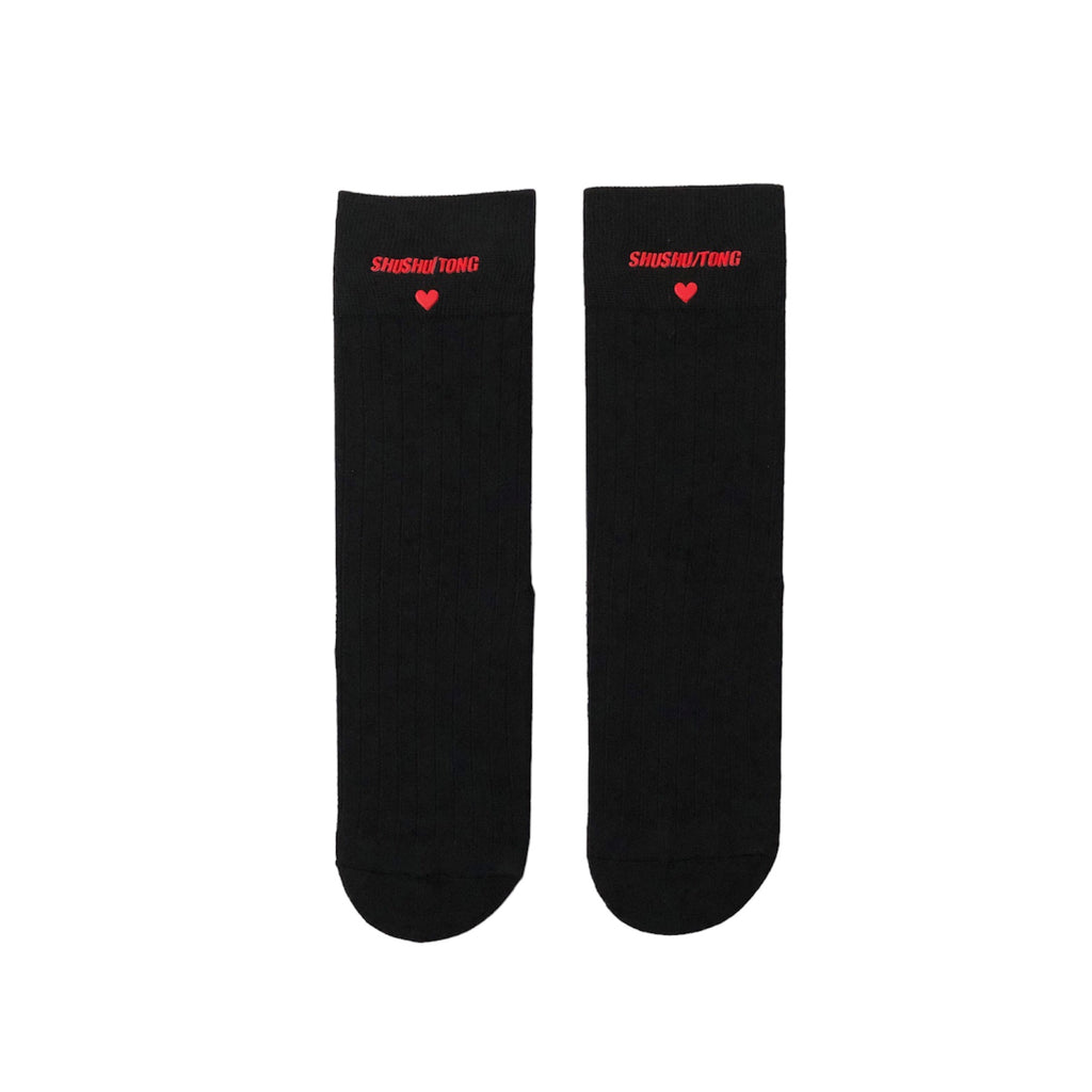 SHUSHU/TONG  logo socks / BK
