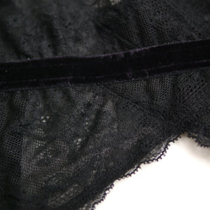 PERVERZE　Strap Lace Bustier / Black