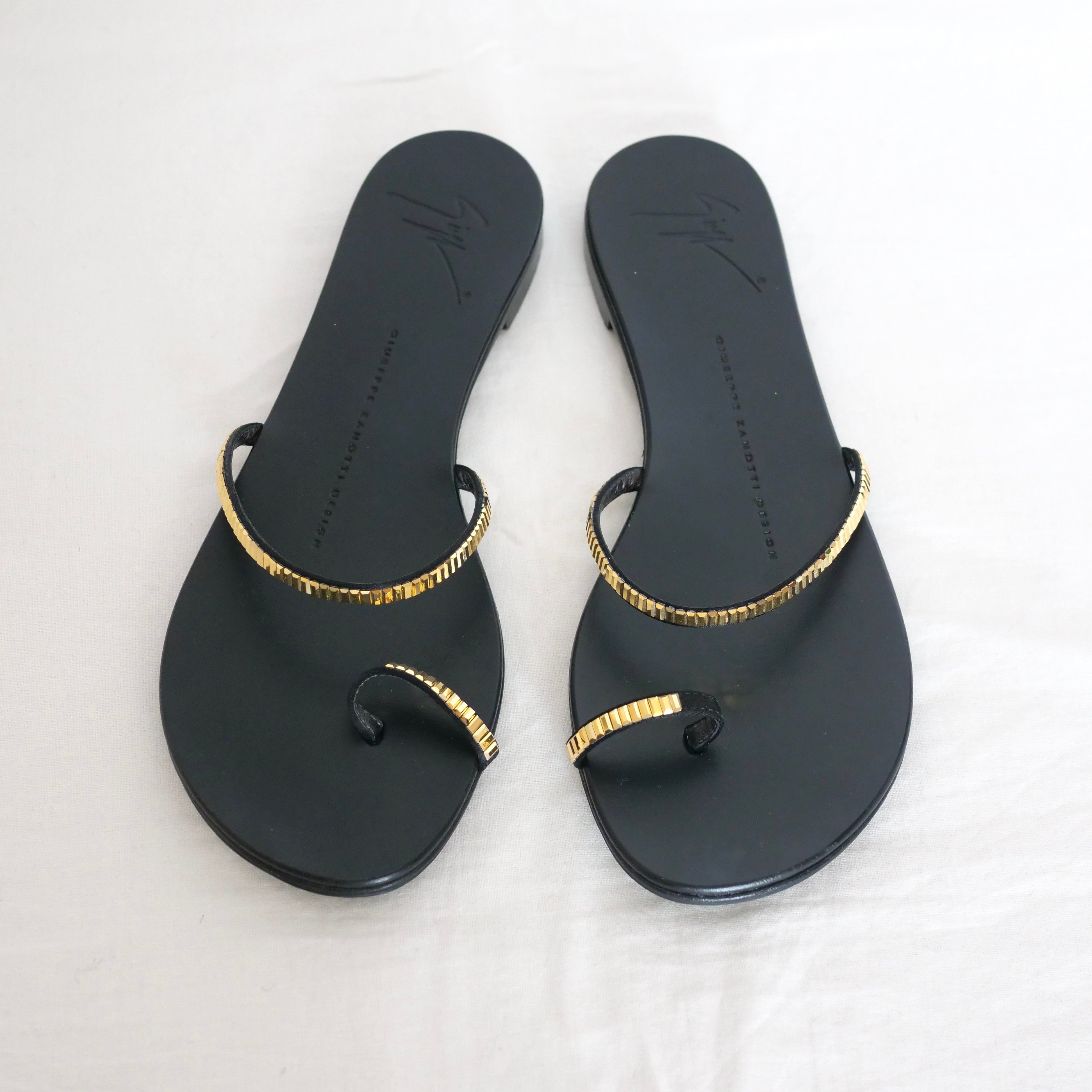 OLD&VINTAGE] GIUSEPPE ZANOTTI ゴールドプレートサンダル – dim at noon