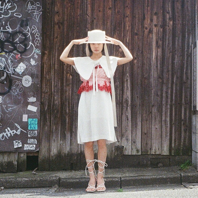 [OLD&VINTAGE] sacai レースストライプキャミ