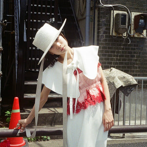 [OLD&VINTAGE] sacai レースストライプキャミ