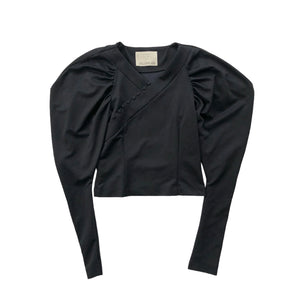 TELOPLAN Thorfinn China Blouse / Black