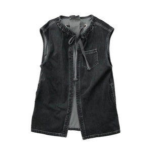 SODUK    wave denim jacket / black