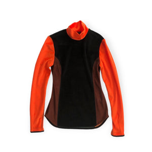 Mame Kurogouchi Velour Jersey High Neck Top / Black