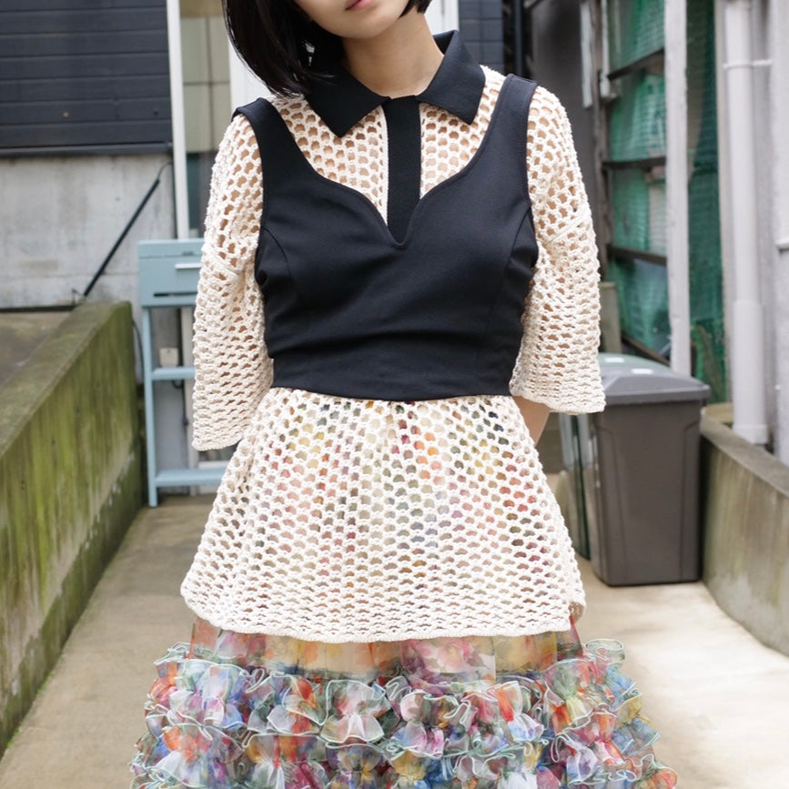[OLD&VINTAGE] メッシュニットポロ