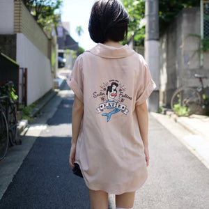 [OLD&VINTAGE] 人魚刺繡シャツ