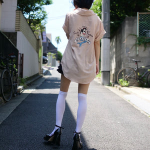 [OLD&VINTAGE] 人魚刺繡シャツ
