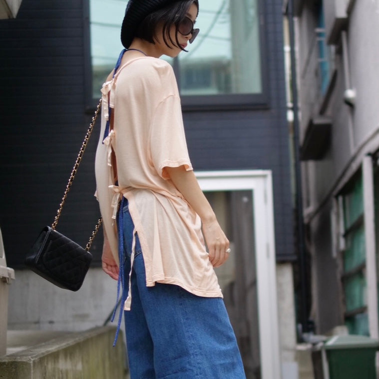 [OLD&VINTAGE] BALENCIAGA 　バックオープンTシャツ