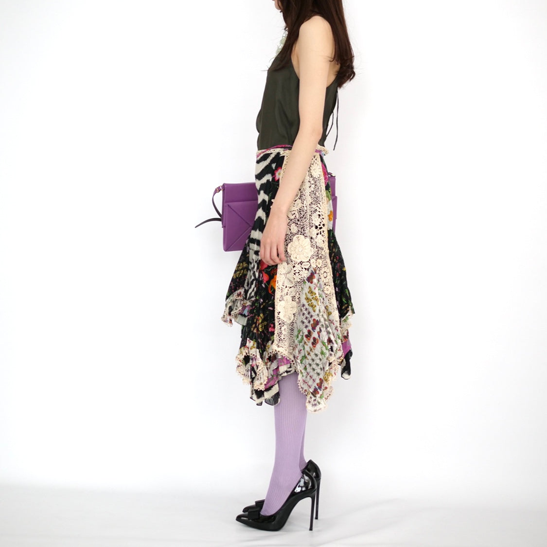 [OLD&VINTAGE] GUCCI　WRAP SKIRT