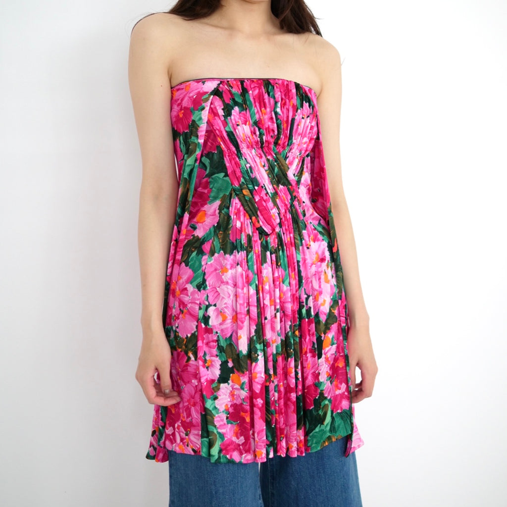 [OLD&VINTAGE] BALENCIAGA FLOWER BARE DRESS
