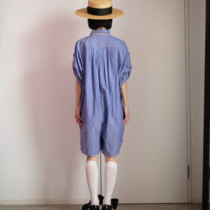 [OLD&VINTAGE] シャンブレーオールインワン