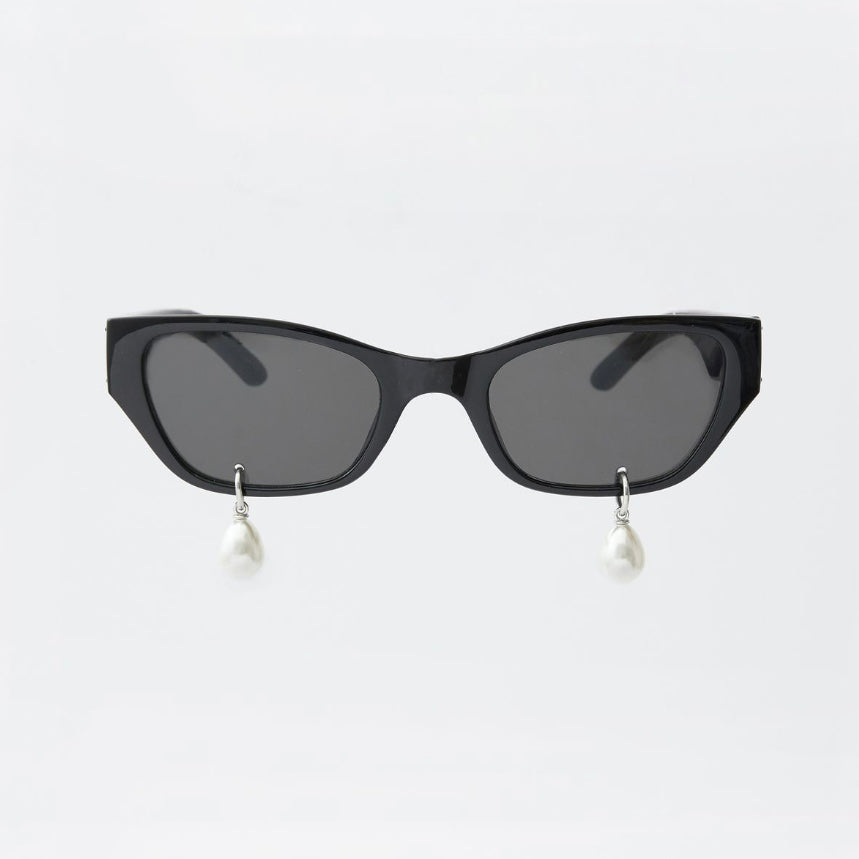 KIMHEKIM PEARL TEARS CAT-EYE ACETATE SUNGLASSES