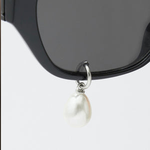 KIMHEKIM PEARL TEARS CAT-EYE ACETATE SUNGLASSES