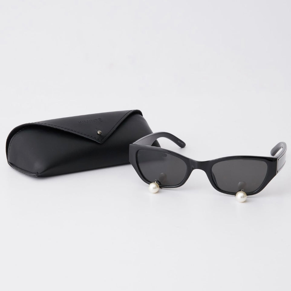 KIMHEKIM PEARL TEARS CAT-EYE ACETATE SUNGLASSES