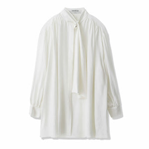 KIMHEKIM LAVALIERE COLLAR CUPRA SHIRT