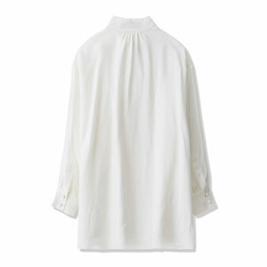 KIMHEKIM LAVALIERE COLLAR CUPRA SHIRT