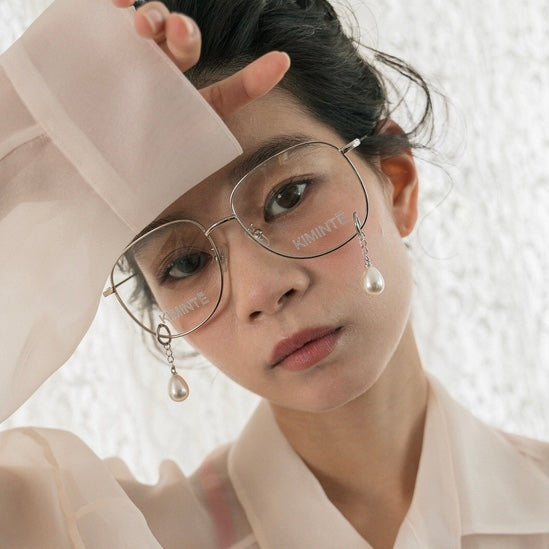 KIMHEKIM PEARL TEARS METAL GLASSES
