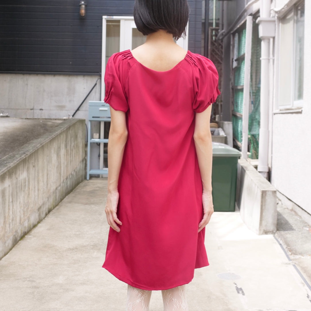 [OLD&VINTAGE] サテンワンピース