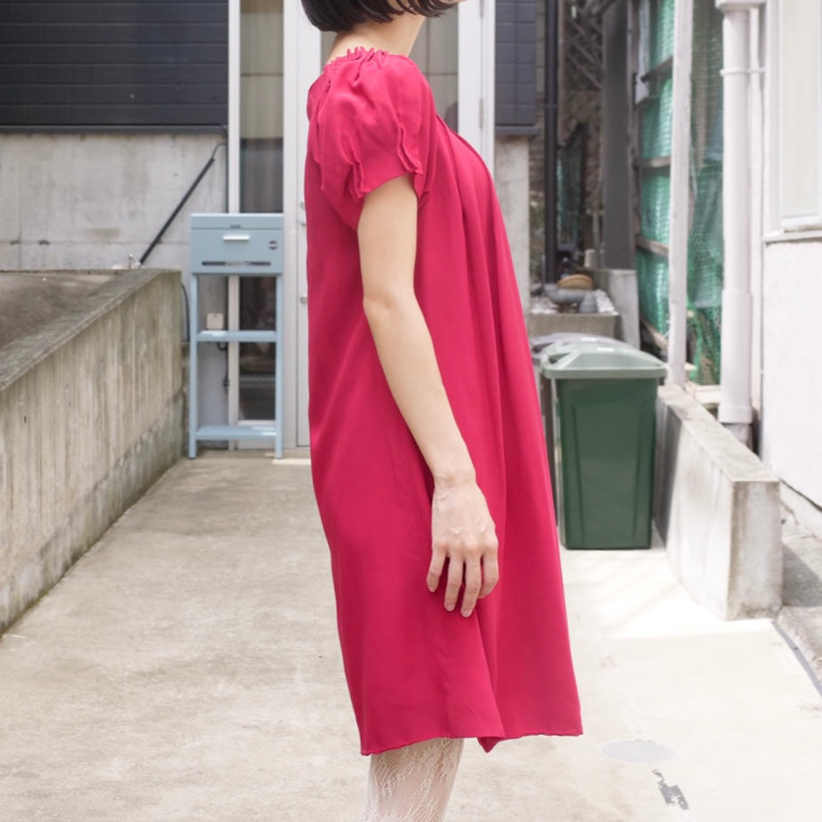 [OLD&VINTAGE] サテンワンピース