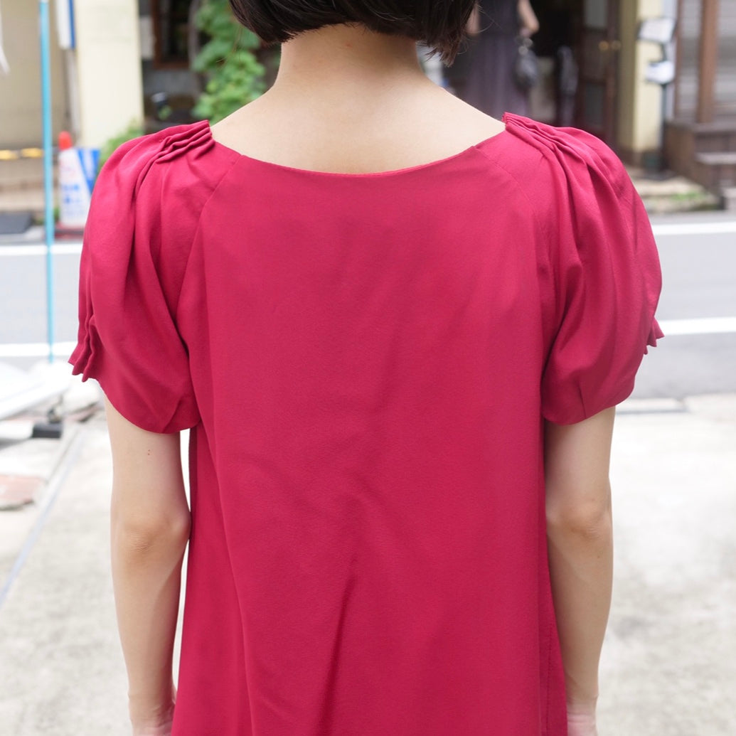 [OLD&VINTAGE] サテンワンピース