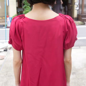 [OLD&VINTAGE] サテンワンピース