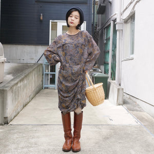 [OLD&VINTAGE] シフォンワンピース