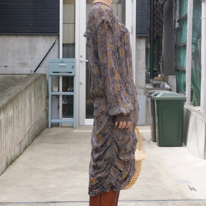 [OLD&VINTAGE] シフォンワンピース