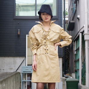 [OLD&VINTAGE] YVES SAINT LAURENT VINTAGE サファリドレス
