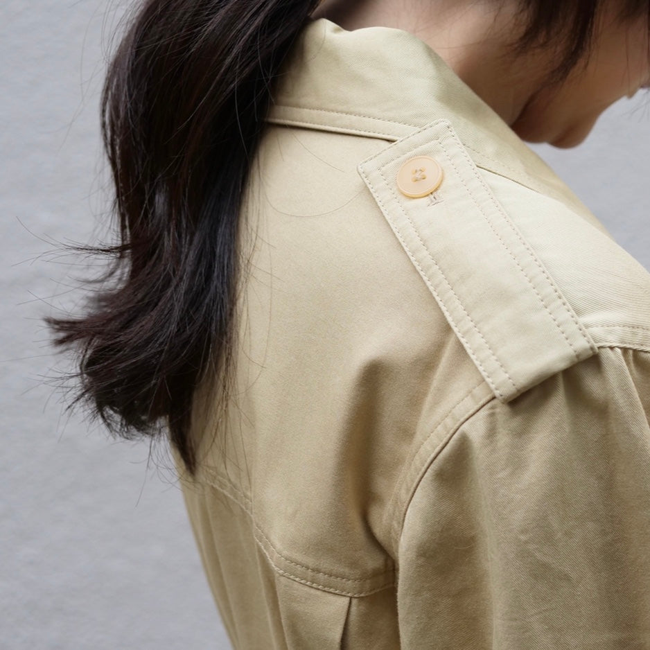 [OLD&VINTAGE] YVES SAINT LAURENT VINTAGE サファリドレス