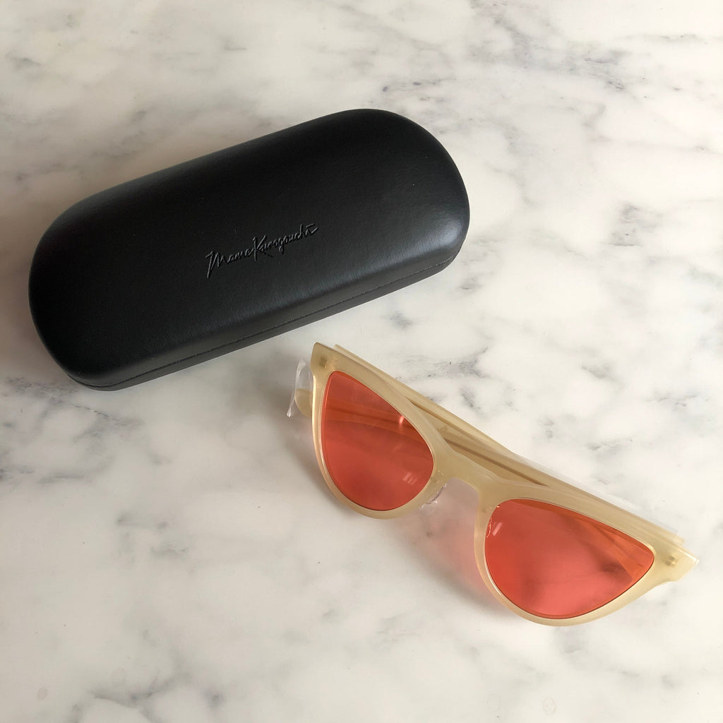 【SALE】Mame Kurogouchi Cat-Eye Sunglasses / Orange