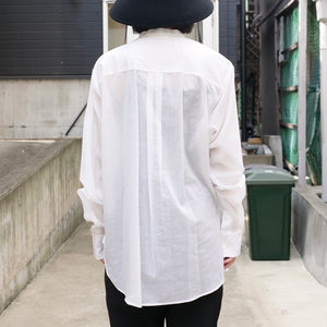 [OLD&VINTAGE] CELINE プリーツノーカラーブラウス PHOEBE PHILO