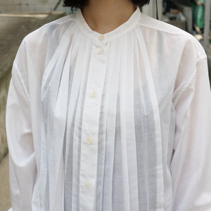 [OLD&VINTAGE] CELINE プリーツノーカラーブラウス PHOEBE PHILO