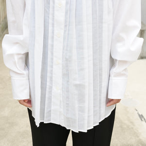 [OLD&VINTAGE] CELINE プリーツノーカラーブラウス PHOEBE PHILO