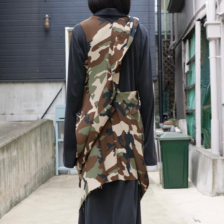 [OLD&VINTAGE] JUNYA WATANABE 迷彩プリーツ変形ドレス