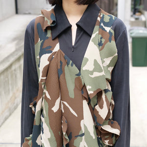 [OLD&VINTAGE] JUNYA WATANABE 迷彩プリーツ変形ドレス