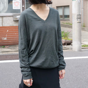[OLD&VINTAGE] JIL SANDER カシミヤシルクVネックニット