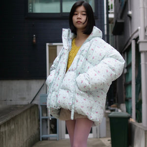 [OLD&VINTAGE] 花柄ボリュームジャケット
