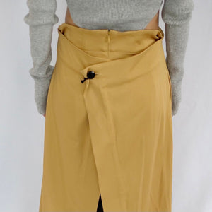 [OLD&VINTAGE] 08SIRCUS STRETCH SATIN LAYERED PANTS /SIZE0,1