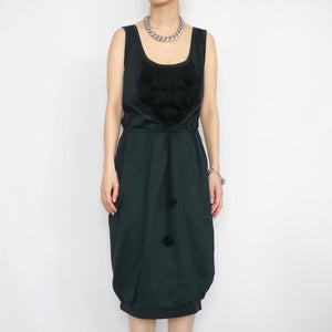 [OLD&VINTAGE] YVES SAINT LAURENT rive gauche カットソーノースリーブドレス