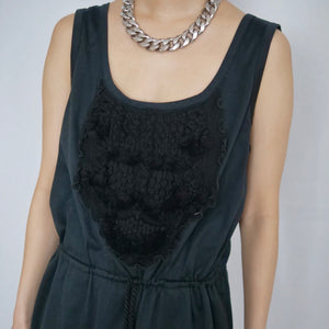 [OLD&VINTAGE] YVES SAINT LAURENT rive gauche カットソーノースリーブドレス
