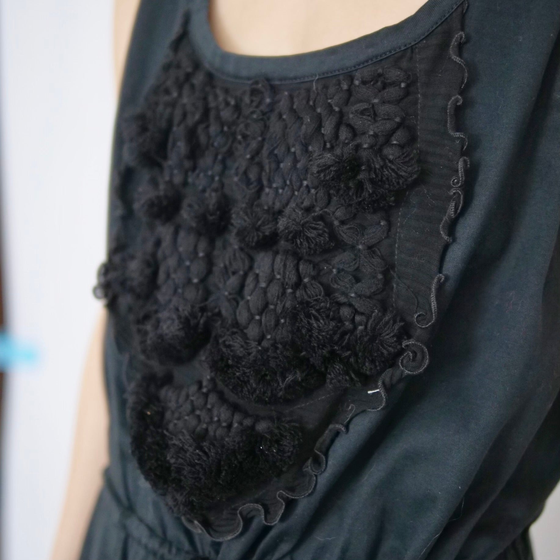 [OLD&VINTAGE] YVES SAINT LAURENT rive gauche カットソーノースリーブドレス