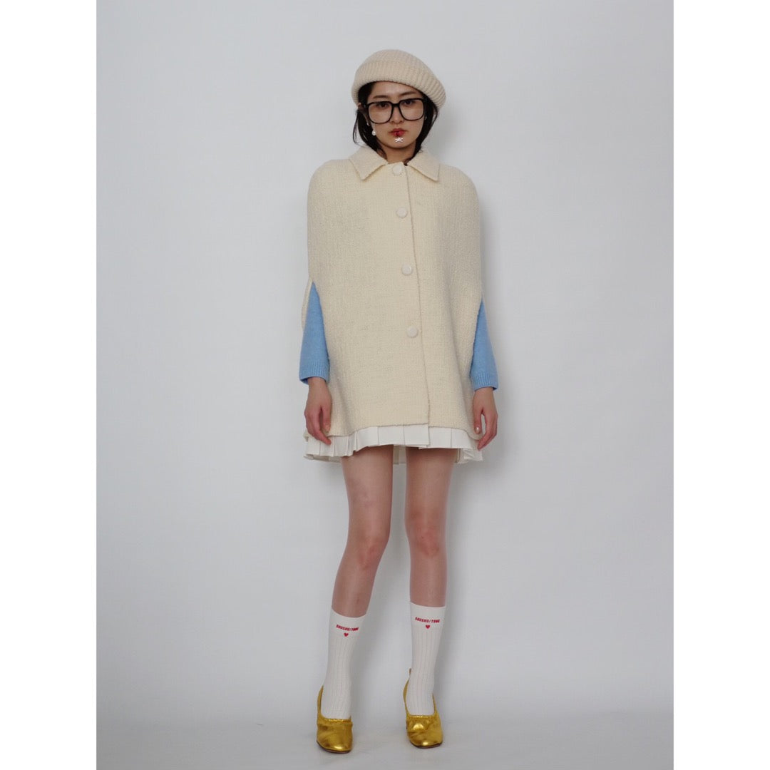 [SALE]SHUSHU/TONG  logo socks / WH