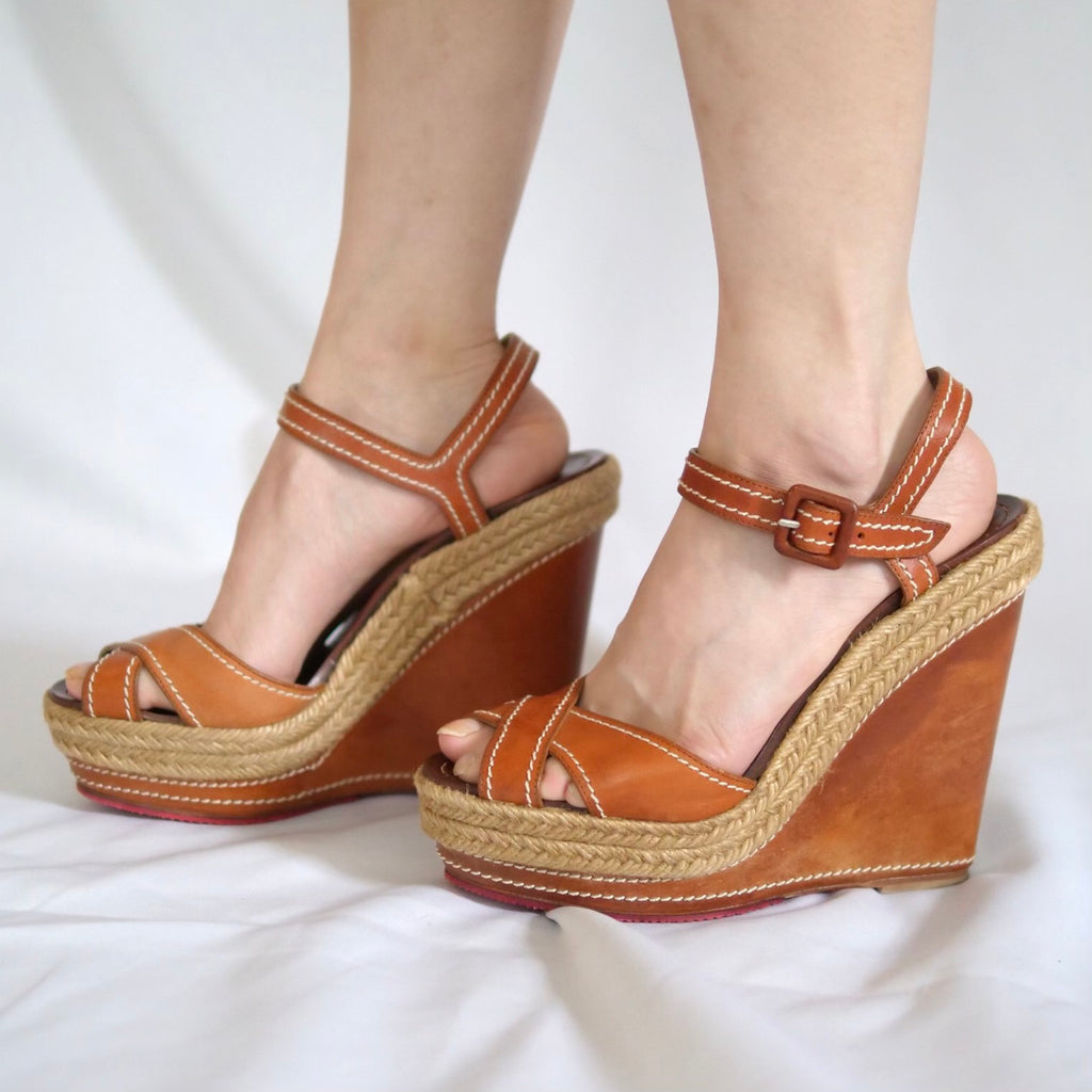 [OLD&VINTAGE] Christian Louboutin ウェッジサンダル